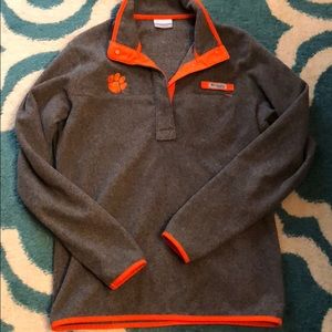 Clemson Columbia PFG Snap Sweatshirt